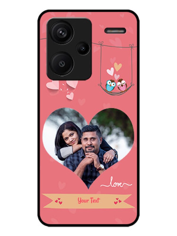 Custom Redmi Note 13 Pro Plus 5G Custom Metal Phone CasePeach Color Love Design
