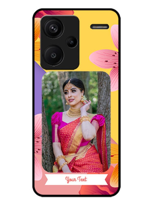 Custom Redmi Note 13 Pro Plus 5G Custom Metal Phone Case3 Image With Vintage Floral Design