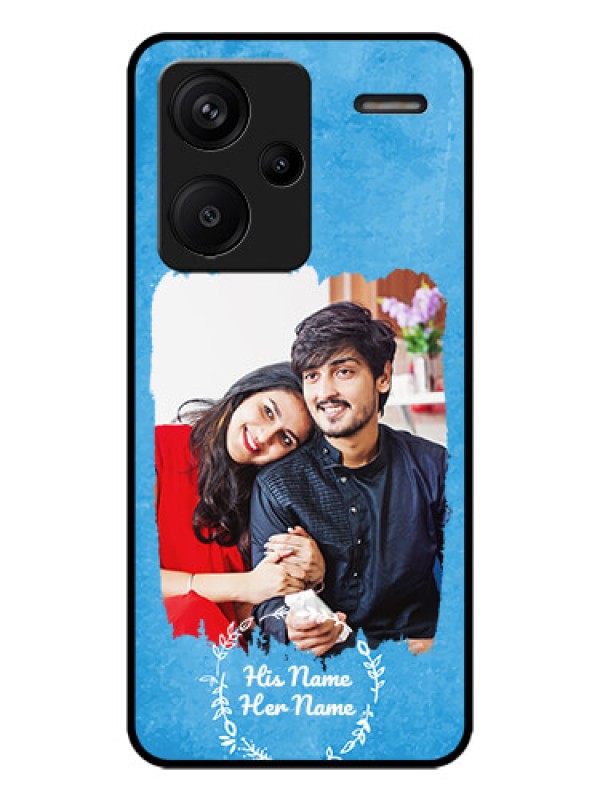 Custom Redmi Note 13 Pro Plus 5G Custom Metal Phone CaseBlue Color Vintage Design