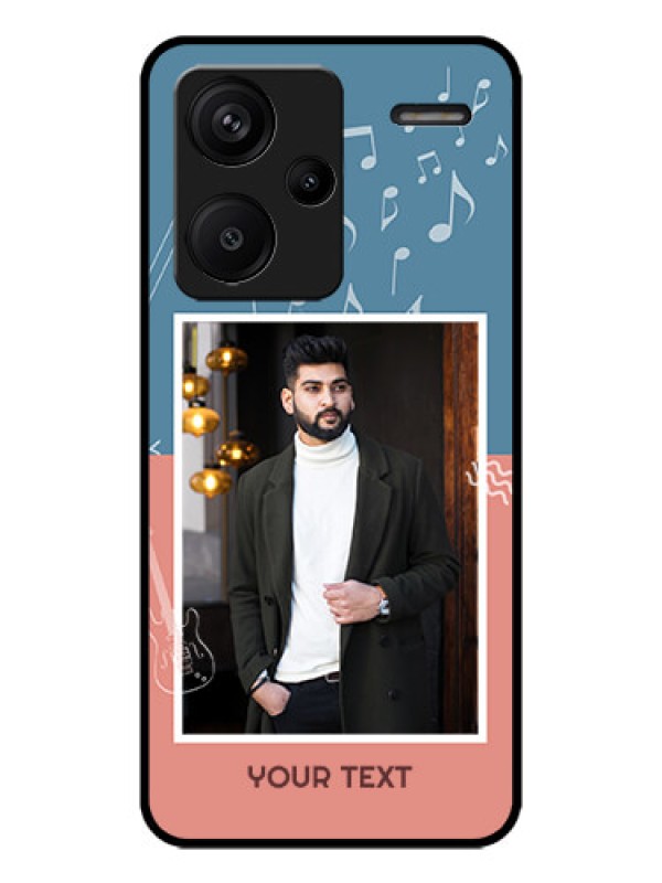Custom Redmi Note 13 Pro Plus 5G Custom Metal Phone CaseWith Color Musical Note Design
