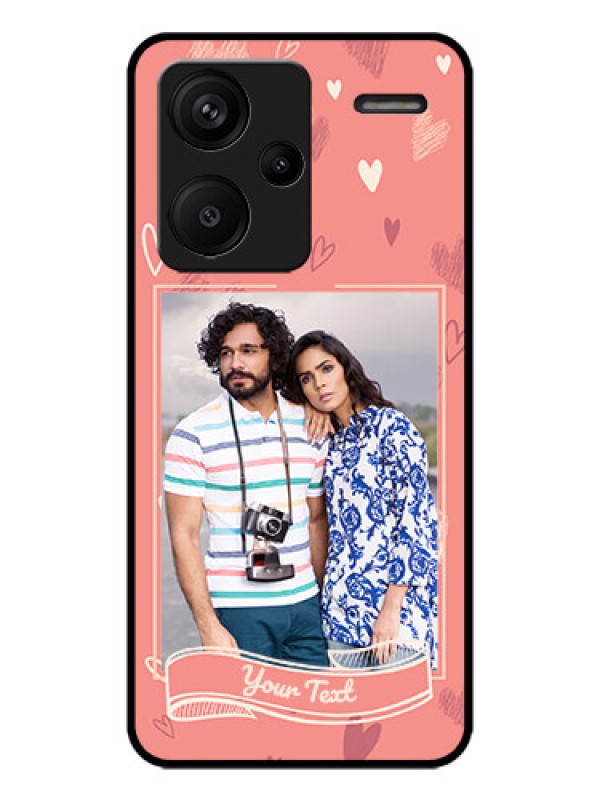 Custom Redmi Note 13 Pro Plus 5G Custom Metal Phone CaseLove Doodle Art Design