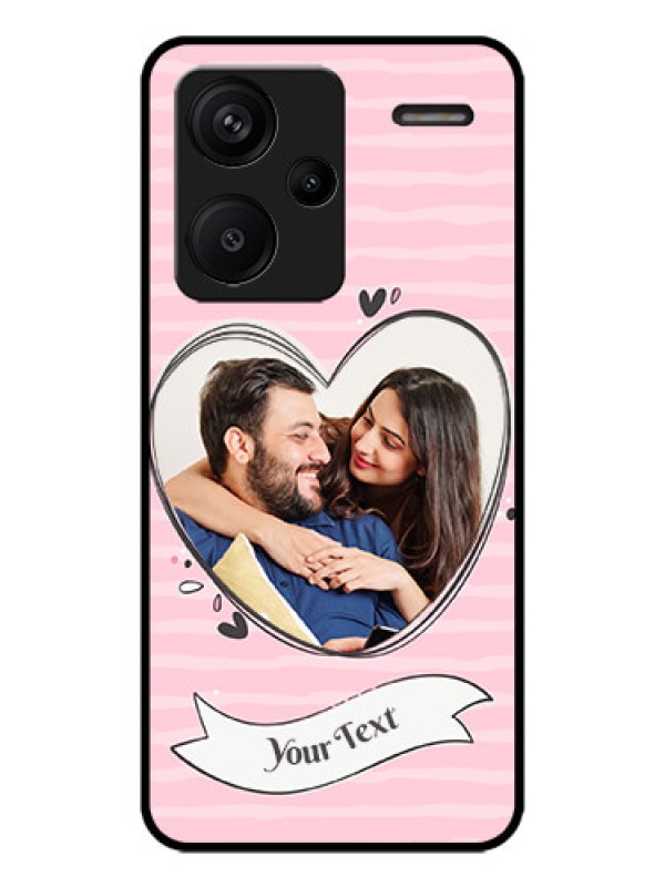 Custom Redmi Note 13 Pro Plus 5G Custom Metal Phone CaseVintage Heart Design