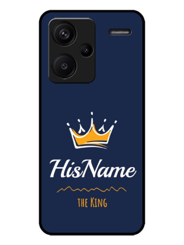 Custom Redmi Note 13 Pro Plus 5G Custom Metal Phone CaseKing With Name Design