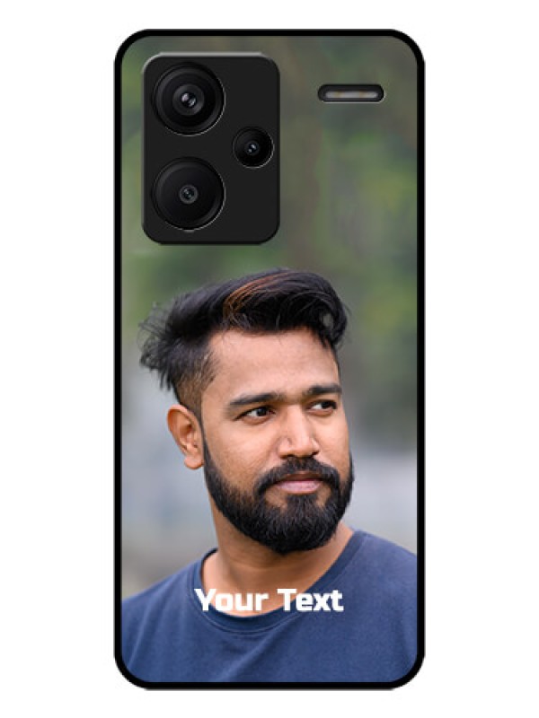 Custom Redmi Note 13 Pro Plus 5G Custom Metal Phone CasePhoto With Text Design