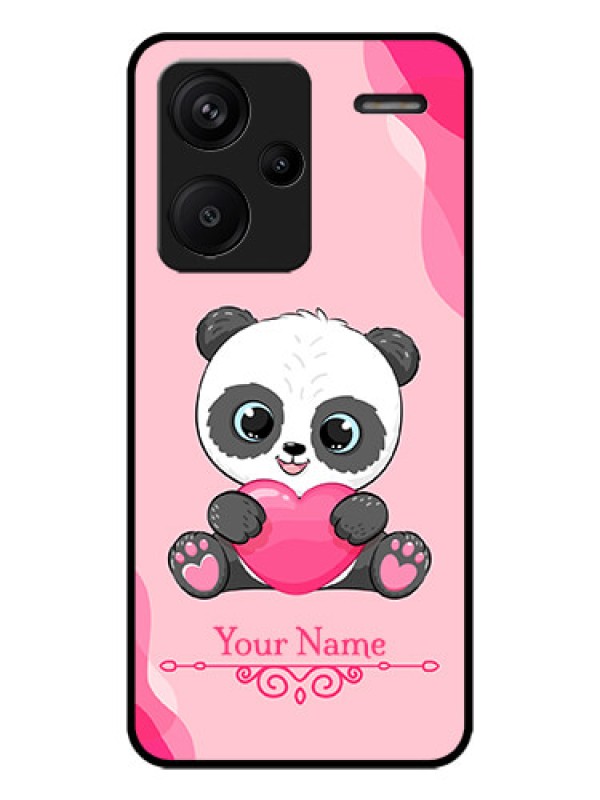 Custom Redmi Note 13 Pro Plus 5G Custom Metal Phone CaseCute Panda Design