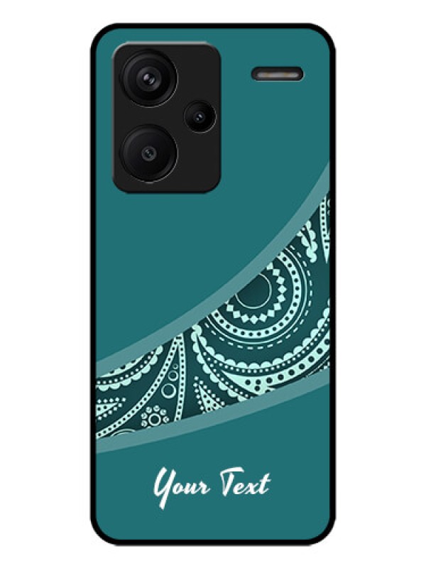 Custom Redmi Note 13 Pro Plus 5G Custom Metal Phone CaseSemi Visible Floral Design