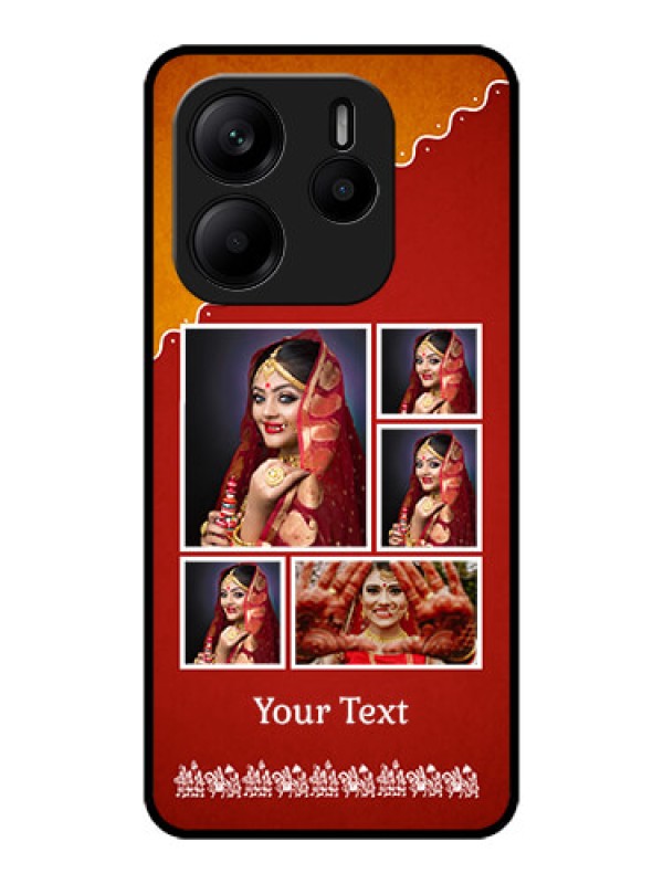 Custom Redmi Note 14 5G Custom Metal Phone CaseWedding Pic Upload Design