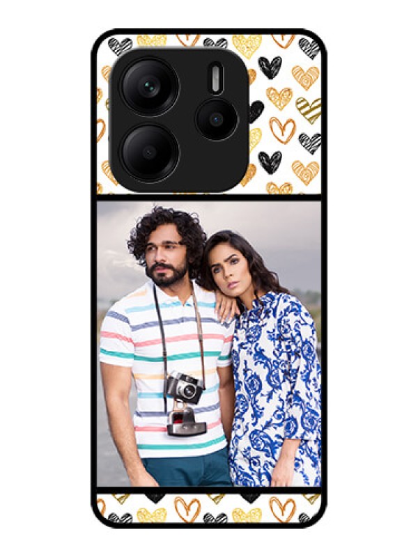 Custom Redmi Note 14 5G Custom Metal Phone CaseLove Symbol Design