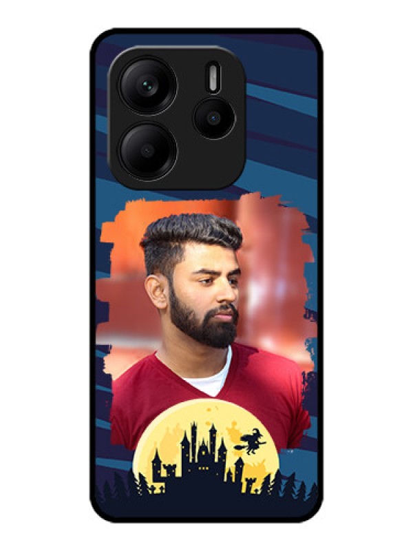 Custom Redmi Note 14 5G Custom Metal Phone CaseHalloween Witch Design