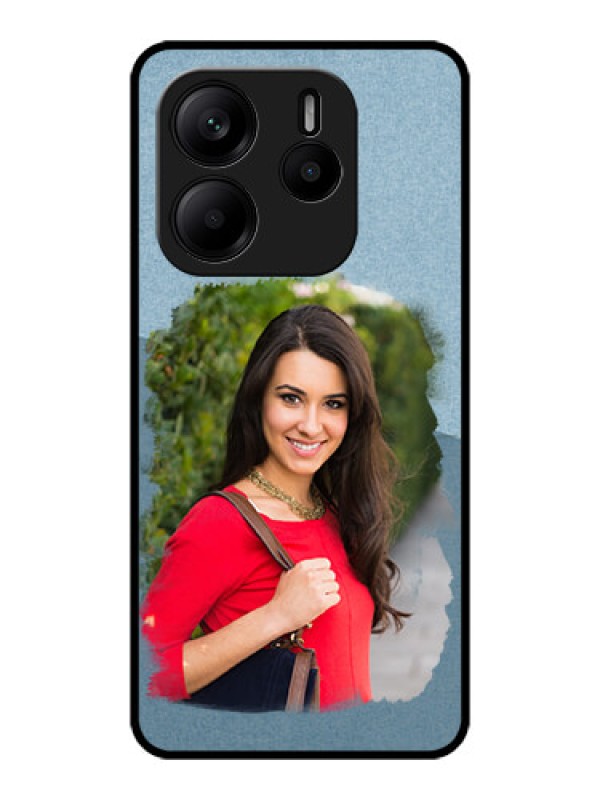 Custom Redmi Note 14 5G Custom Metal Phone CaseGrunge Line Art Design