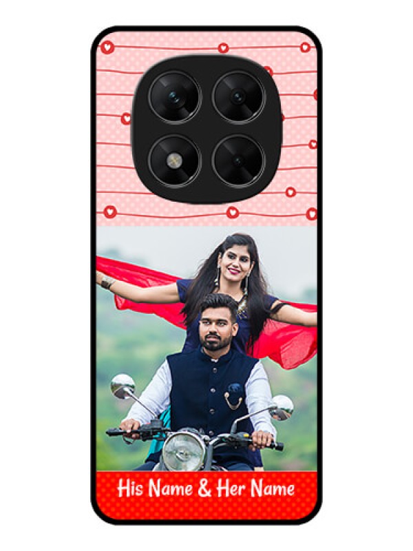 Custom Redmi Note 14 Pro 5G Custom Metal Phone CaseRed Pattern Case Design