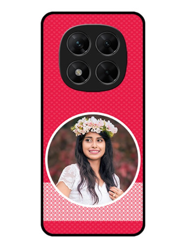 Custom Redmi Note 14 Pro 5G Custom Metal Phone CasePink Color Pattern Design