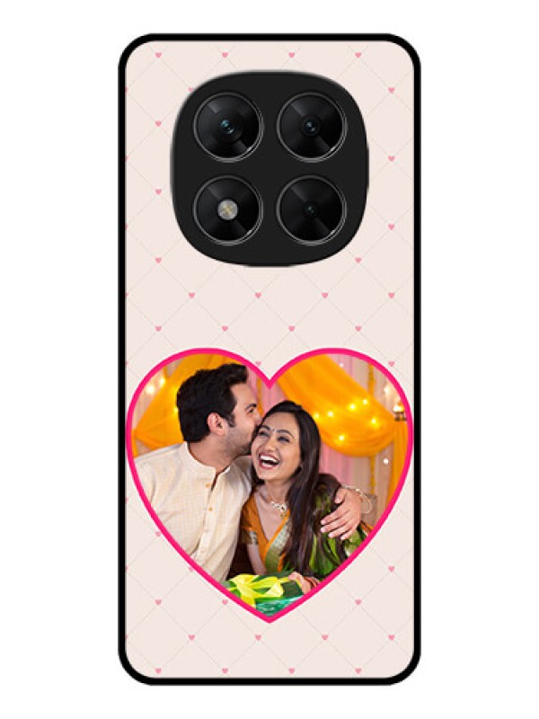 Custom Redmi Note 14 Pro 5G Custom Metal Phone CaseHeart Shape Design