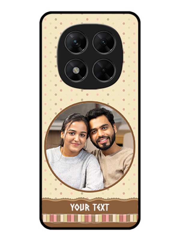 Custom Redmi Note 14 Pro 5G Custom Metal Phone CaseBrown Dotted Mobile Case Design