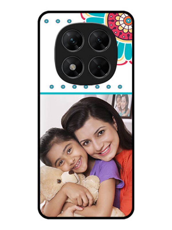 Custom Redmi Note 14 Pro 5G Custom Metal Phone CaseFlower Design