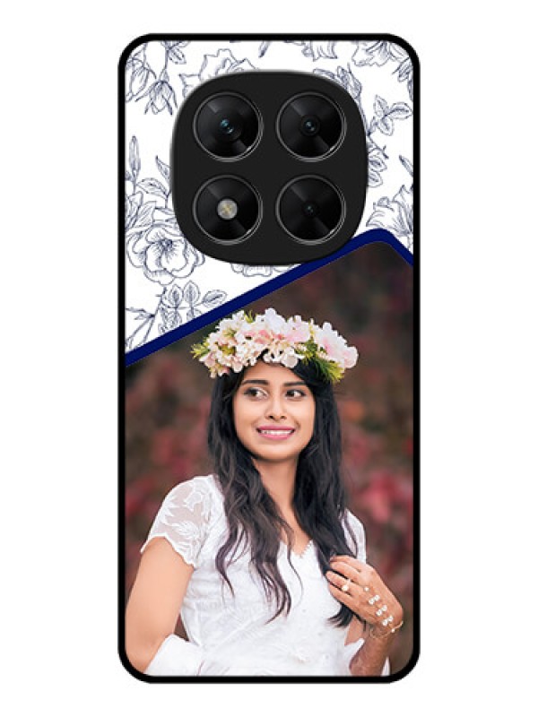 Custom Redmi Note 14 Pro 5G Custom Metal Phone CaseClassy Floral Design