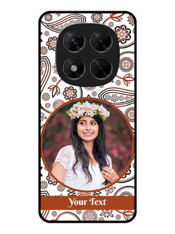Custom Redmi Note 14 Pro 5G Custom Metal Phone CaseAbstract Flower Design