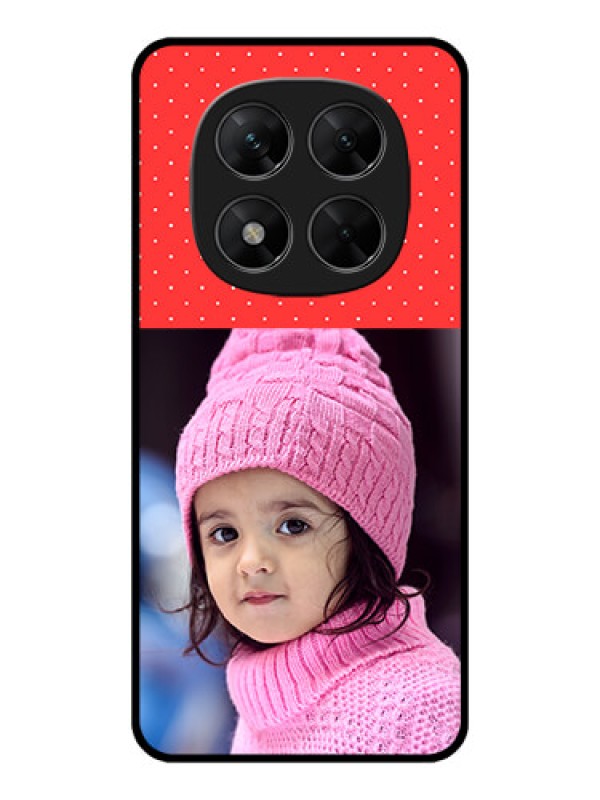 Custom Redmi Note 14 Pro 5G Custom Metal Phone CaseRed Pattern Design