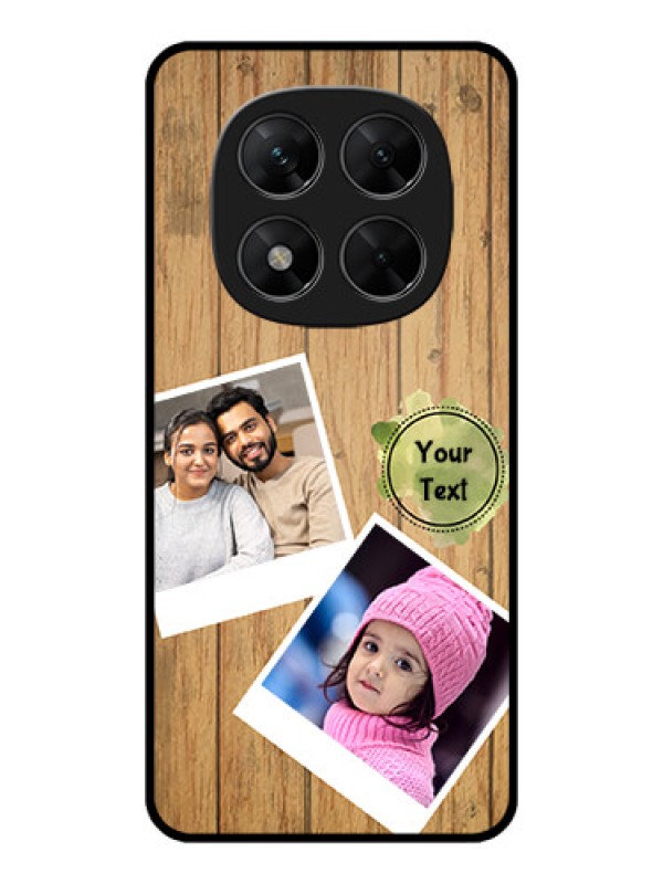 Custom Redmi Note 14 Pro 5G Custom Metal Phone CaseWooden Texture Design