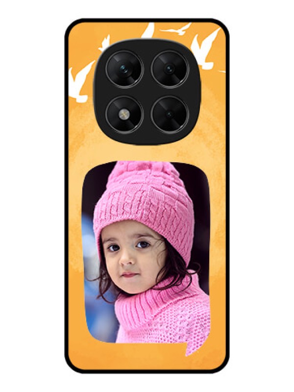 Custom Redmi Note 14 Pro 5G Custom Metal Phone CaseWater Color Design With Bird Icons