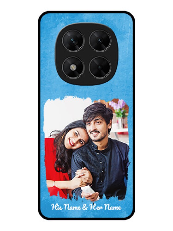 Custom Redmi Note 14 Pro 5G Custom Metal Phone CaseBlue Color Vintage Design