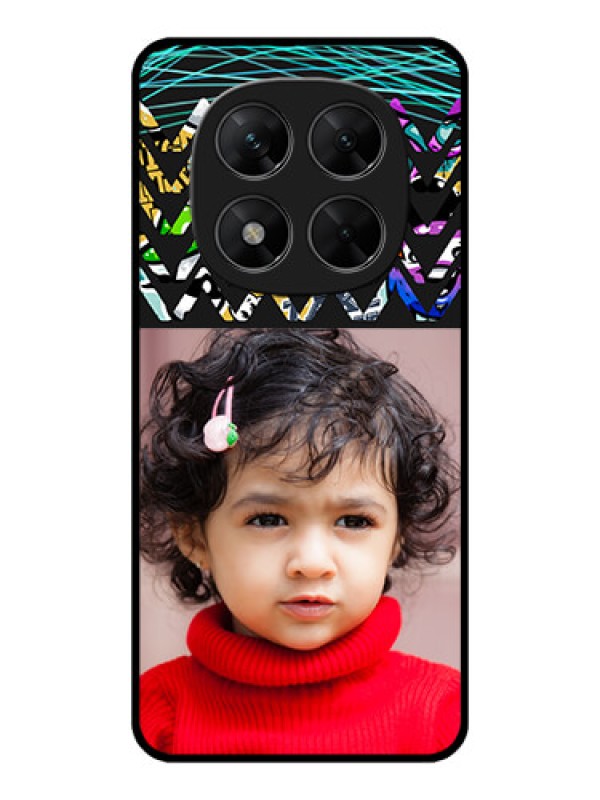 Custom Redmi Note 14 Pro 5G Custom Metal Phone CaseNeon Abstract Design