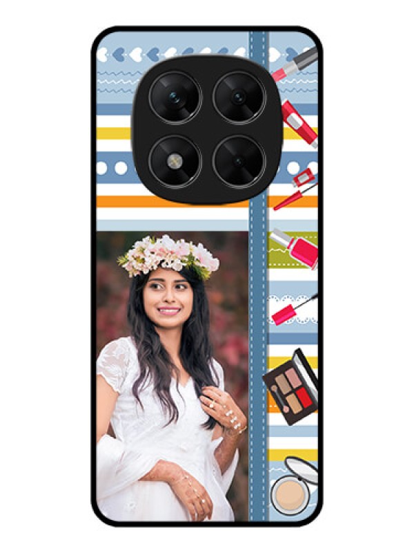 Custom Redmi Note 14 Pro 5G Custom Metal Phone CaseMakeup Icons Design