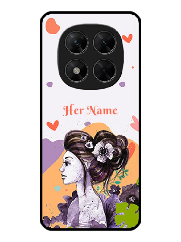 Custom Redmi Note 14 Pro 5G Custom Metal Phone CaseWoman And Nature Design