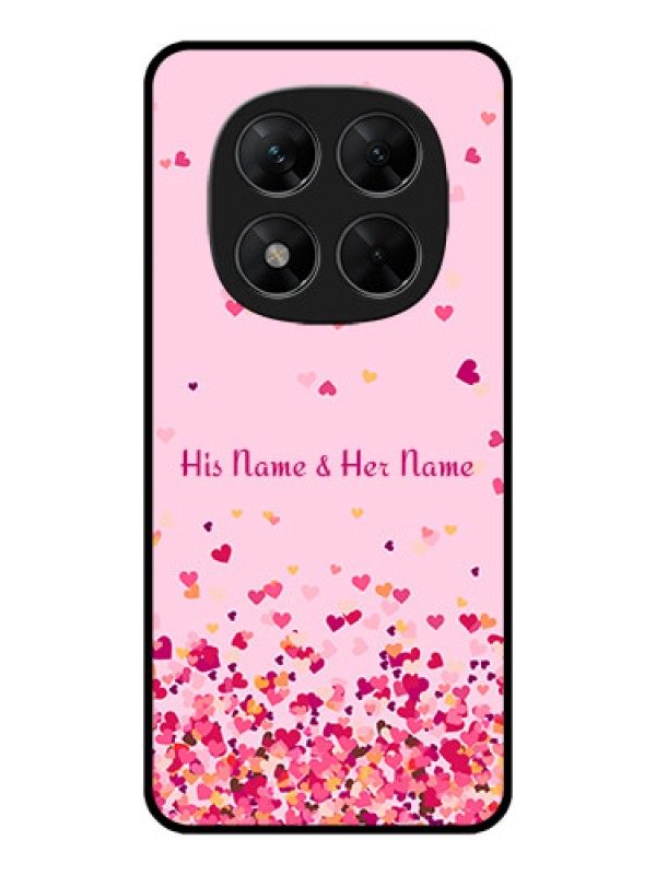Custom Redmi Note 14 Pro 5G Custom Metal Phone CaseFloating Hearts Design