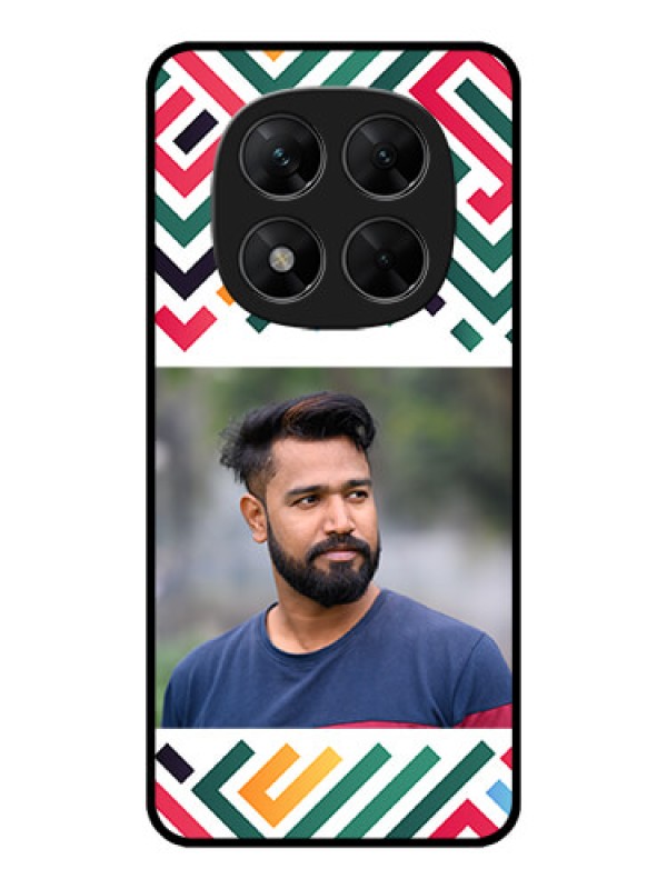 Custom Redmi Note 14 Pro 5G Custom Metal Phone CaseColorful Maze Pattern Design