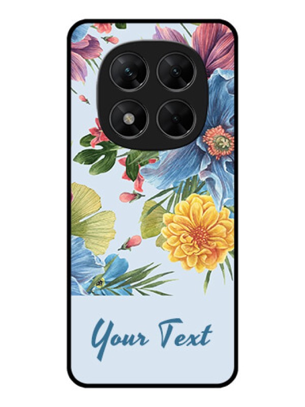 Custom Redmi Note 14 Pro 5G Custom Metal Phone CaseStunning Watercolored Flowers Painting Design