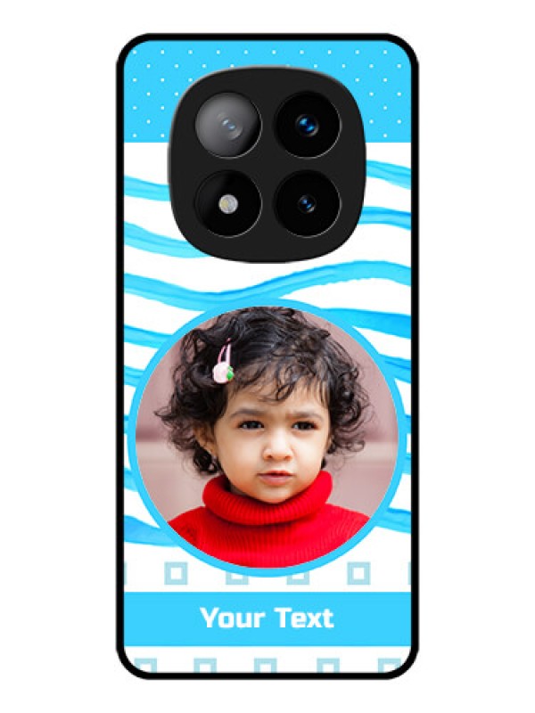 Custom Redmi Note 14 Pro Plus 5G Custom Metal Phone CaseSimple Blue Case Design