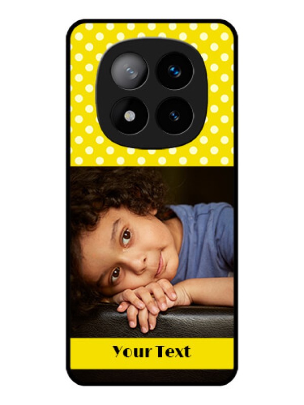 Custom Redmi Note 14 Pro Plus 5G Custom Metal Phone CaseBright Yellow Case Design