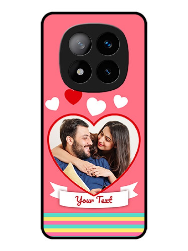 Custom Redmi Note 14 Pro Plus 5G Custom Metal Phone CaseLove Shapes Doodle Design