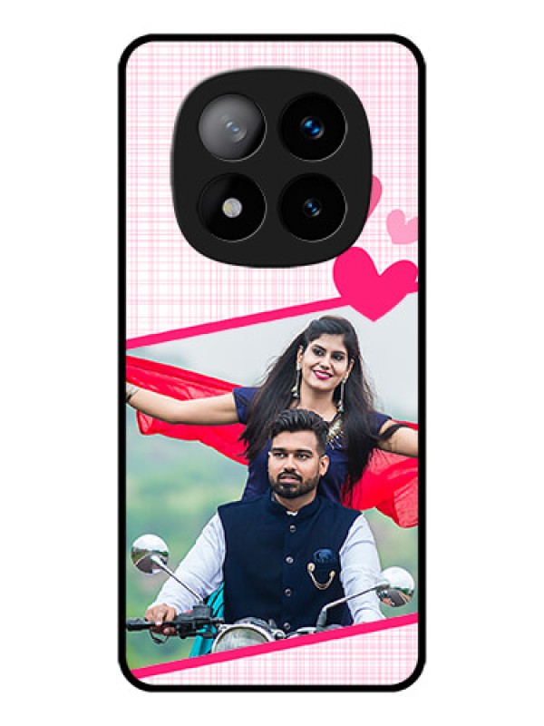 Custom Redmi Note 14 Pro Plus 5G Custom Metal Phone CaseLove Shape Heart Design