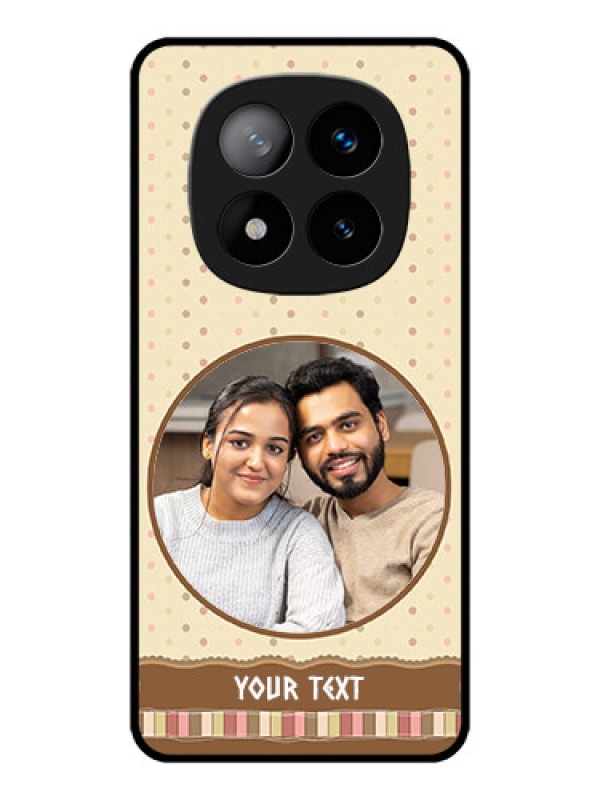 Custom Redmi Note 14 Pro Plus 5G Custom Metal Phone CaseBrown Dotted Mobile Case Design