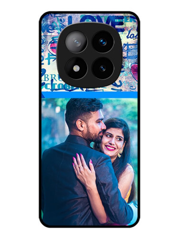 Custom Redmi Note 14 Pro Plus 5G Custom Metal Phone CaseColorful Love Design