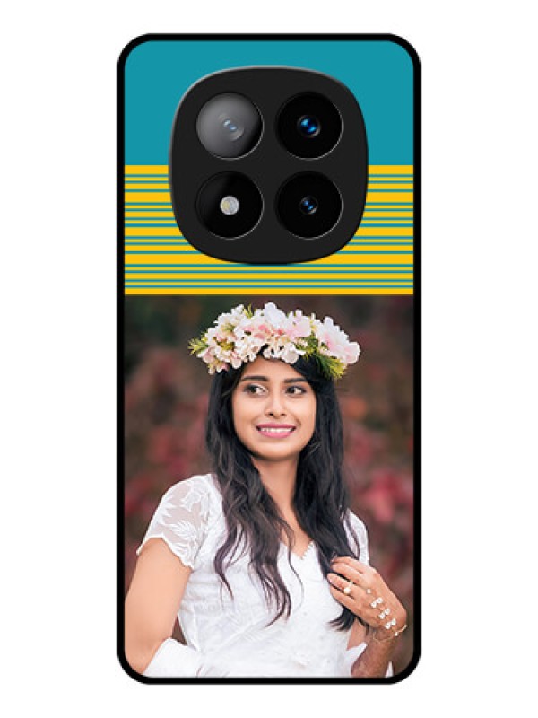 Custom Redmi Note 14 Pro Plus 5G Custom Metal Phone CaseYellow and Blue Design