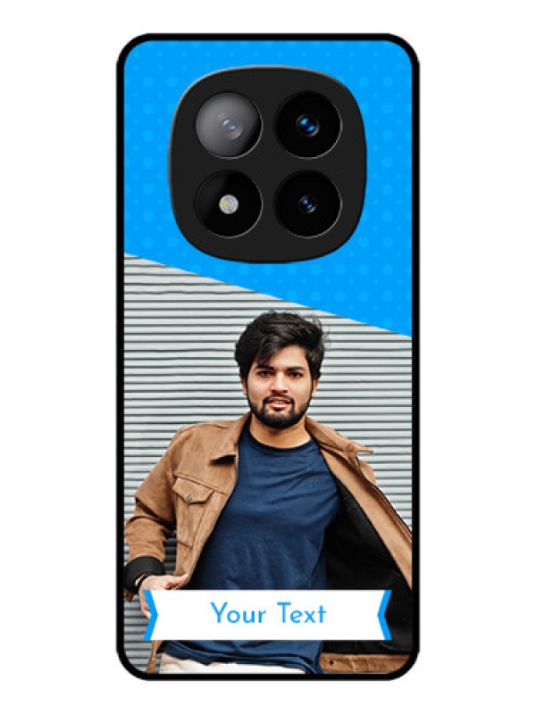 Custom Redmi Note 14 Pro Plus 5G Custom Metal Phone CaseSimple Blue Color Design