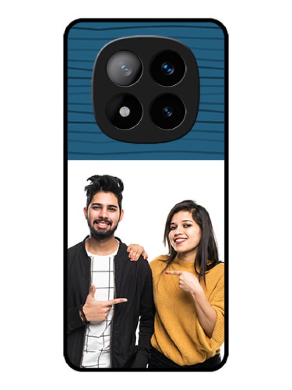 Custom Redmi Note 14 Pro Plus 5G Custom Metal Phone CaseBlue Pattern Cover Design