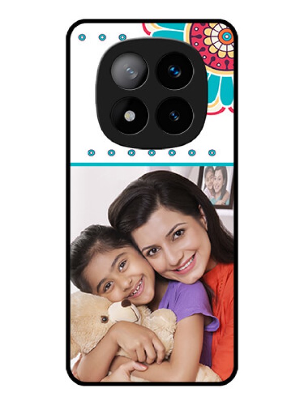 Custom Redmi Note 14 Pro Plus 5G Custom Metal Phone CaseFlower Design