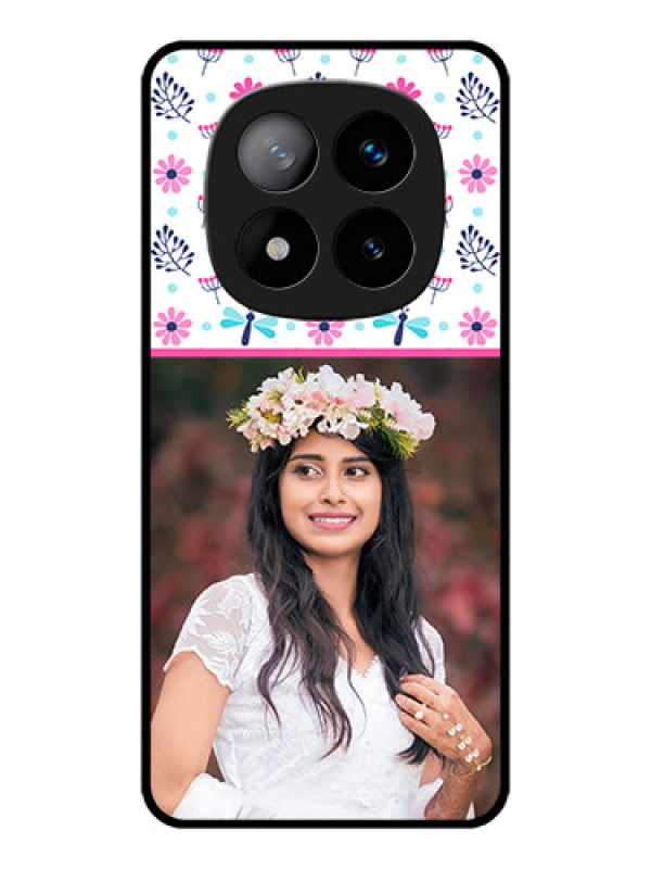 Custom Redmi Note 14 Pro Plus 5G Custom Metal Phone CaseColorful Flower Design