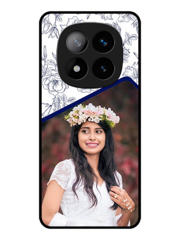 Custom Redmi Note 14 Pro Plus 5G Custom Metal Phone CaseClassy Floral Design