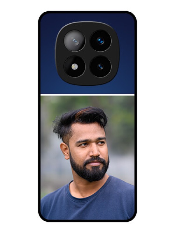 Custom Redmi Note 14 Pro Plus 5G Custom Metal Phone CaseSimple Royal Blue Design