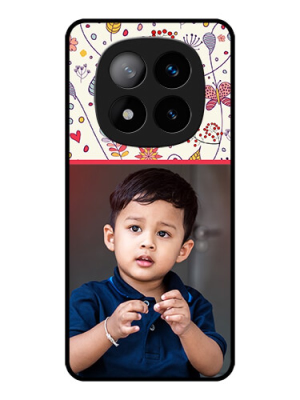 Custom Redmi Note 14 Pro Plus 5G Custom Metal Phone CasePremium Floral Design