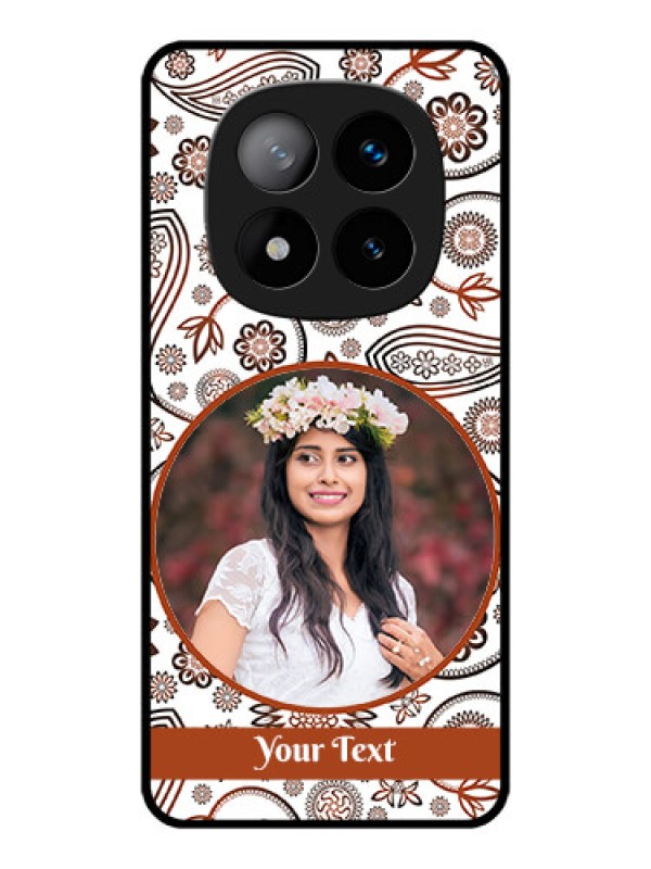 Custom Redmi Note 14 Pro Plus 5G Custom Metal Phone CaseAbstract Flower Design