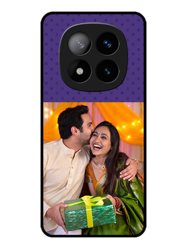 Custom Redmi Note 14 Pro Plus 5G Custom Metal Phone CaseViolet Colored Pattern Design