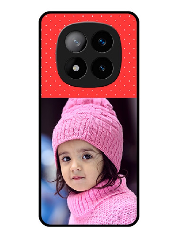 Custom Redmi Note 14 Pro Plus 5G Custom Metal Phone CaseRed Pattern Design