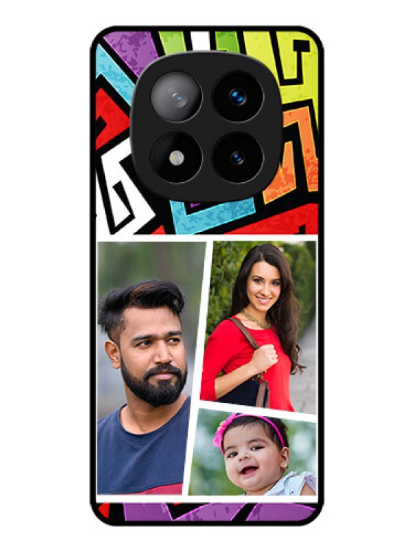 Custom Redmi Note 14 Pro Plus 5G Custom Metal Phone CaseGraffiti Pattern Design