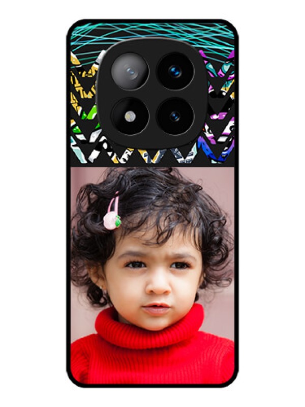 Custom Redmi Note 14 Pro Plus 5G Custom Metal Phone CaseNeon Abstract Design